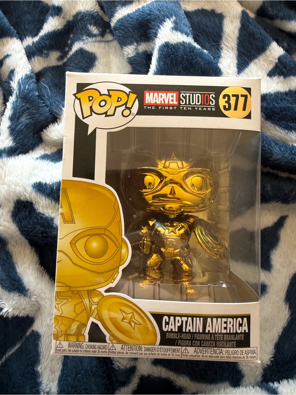 Funko Pop! Gold Captain America Marvel Avengers
